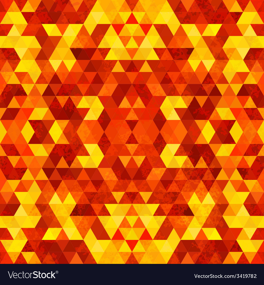 Triangular mosaic orange background