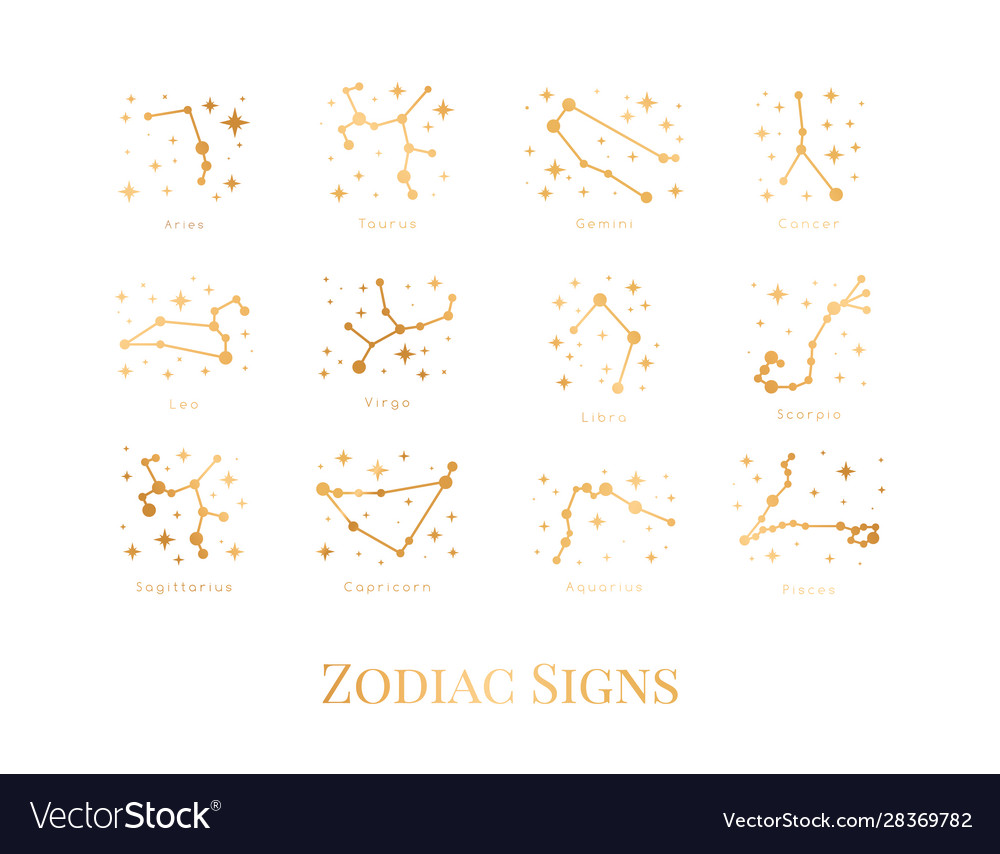 Zodiac Sign Royalty Free Vector Image Vectorstock