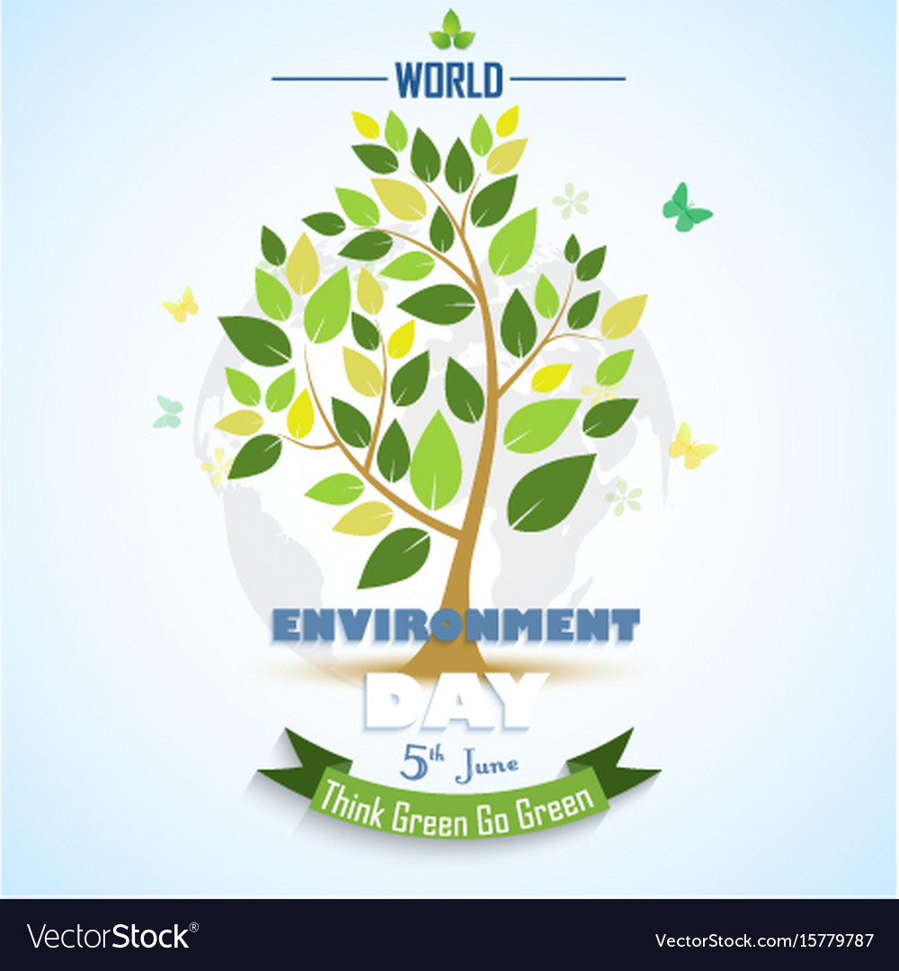 Abstract tree for world environment day