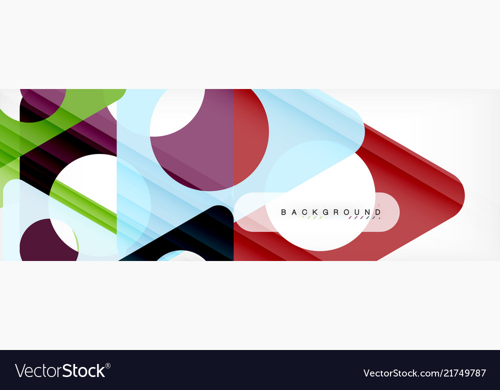 Geometric background circles and triangles shapes