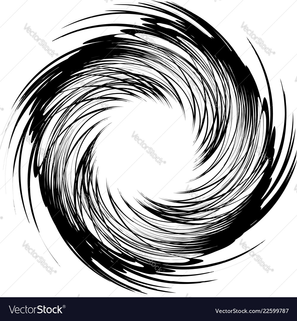 Geometric circular pattern abstract monochrome vector image Geometric circular pattern abstract monochrome