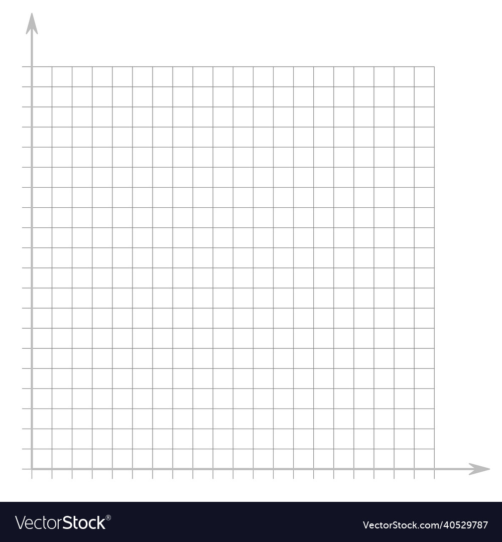 Grid paper mathematical graph cartesian vector image Grid paper mathematical graph cartesian