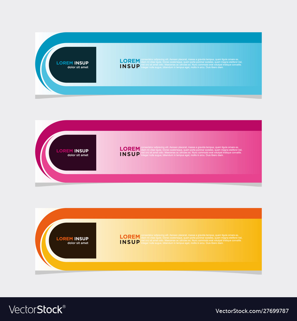 Modern banner web background abstract design Vector Image Modern banner web background abstract design