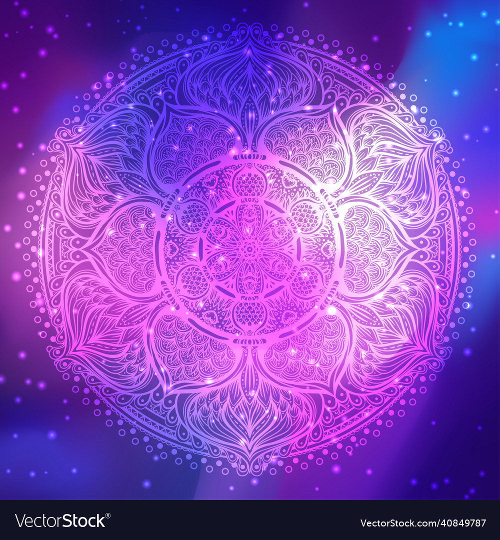 Ornamental mandala inspired ethnic art Royalty Free Vector