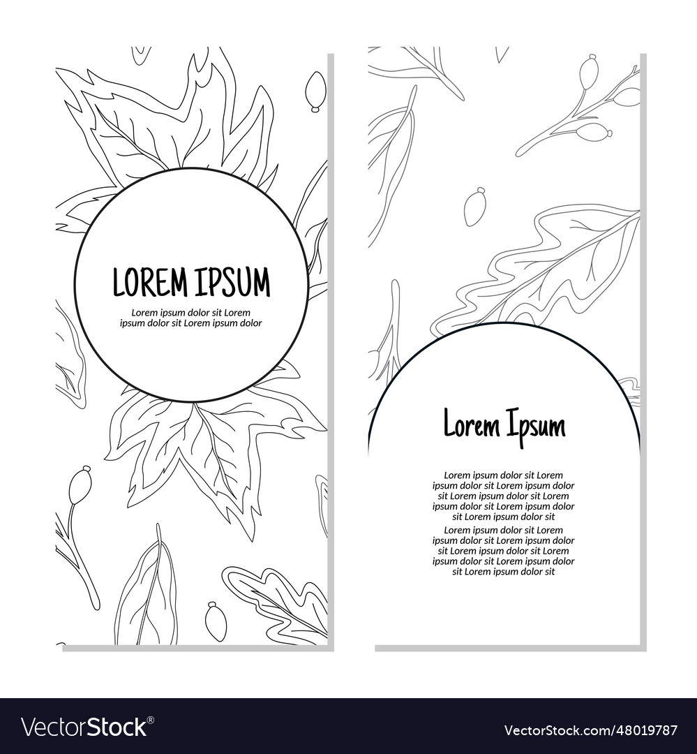 Spring leaves vertical frame pattern invitation Vector Image Spring leaves vertical frame pattern invitation