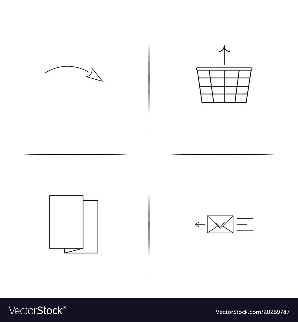 Web linear simple icon setoutline icons