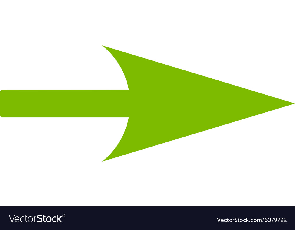 Arrow Axis X Flat Eco Green Color Icon Royalty Free Vector Arrow Axis X Flat Eco Green Color Icon Vector Image