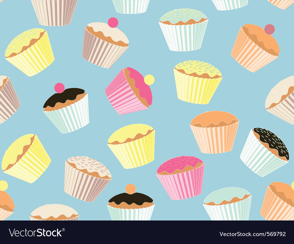 Cupcake Background Pattern