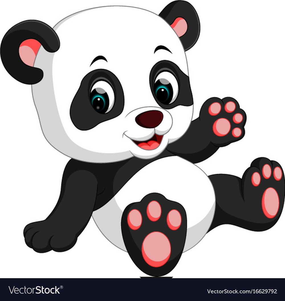 Download Cute panda cartoon Royalty Free Vector Image - VectorStock