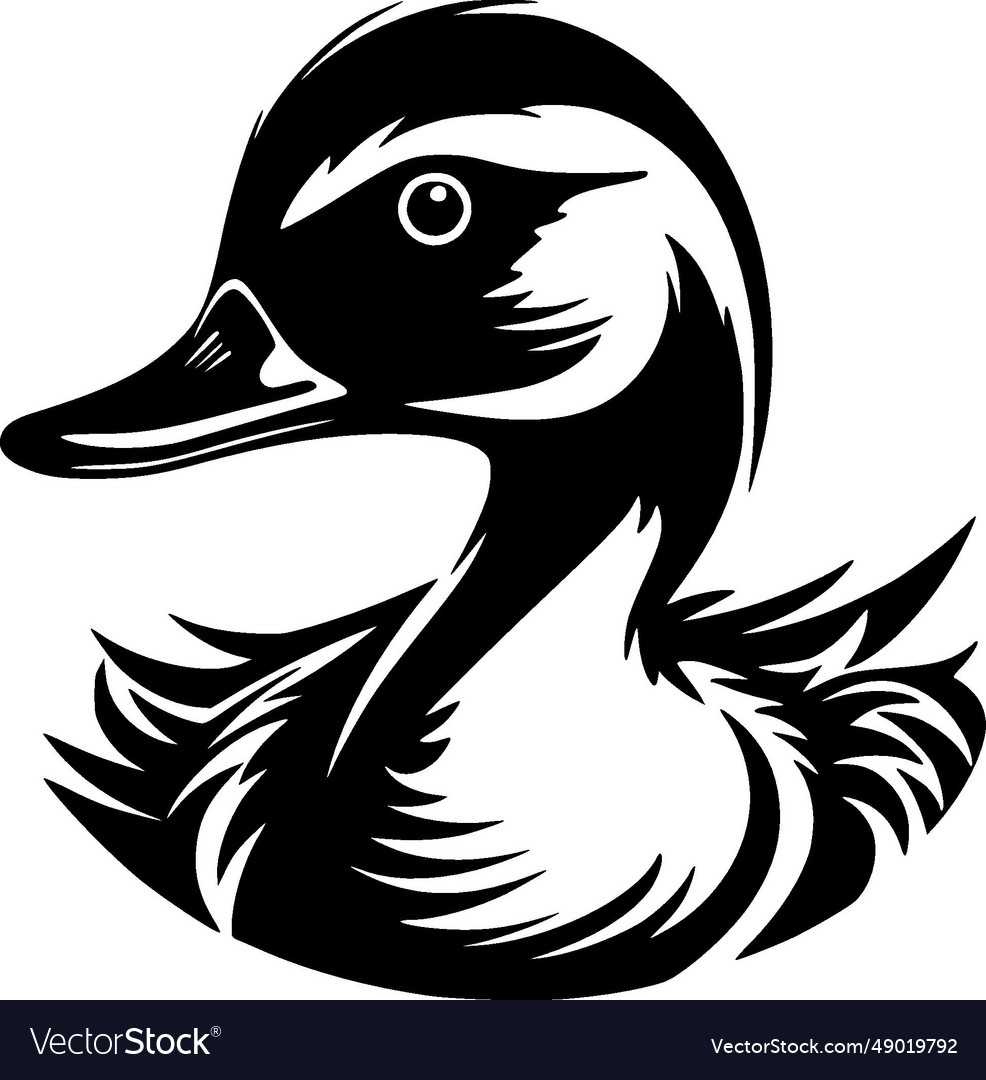 Duck - minimalist and simple silhouette Royalty Free Vector