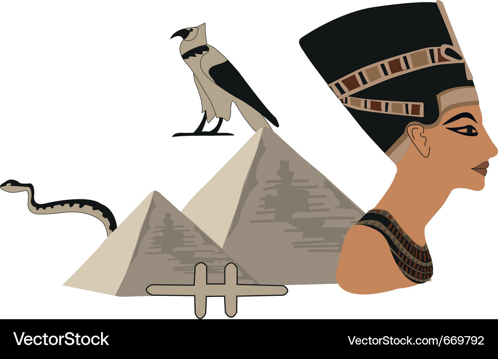 Egyptian elements Royalty Free Vector Image - VectorStock