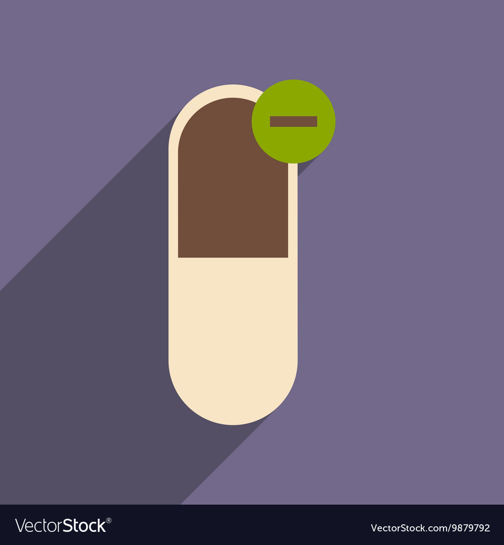 Flat with shadow icon and mobile application