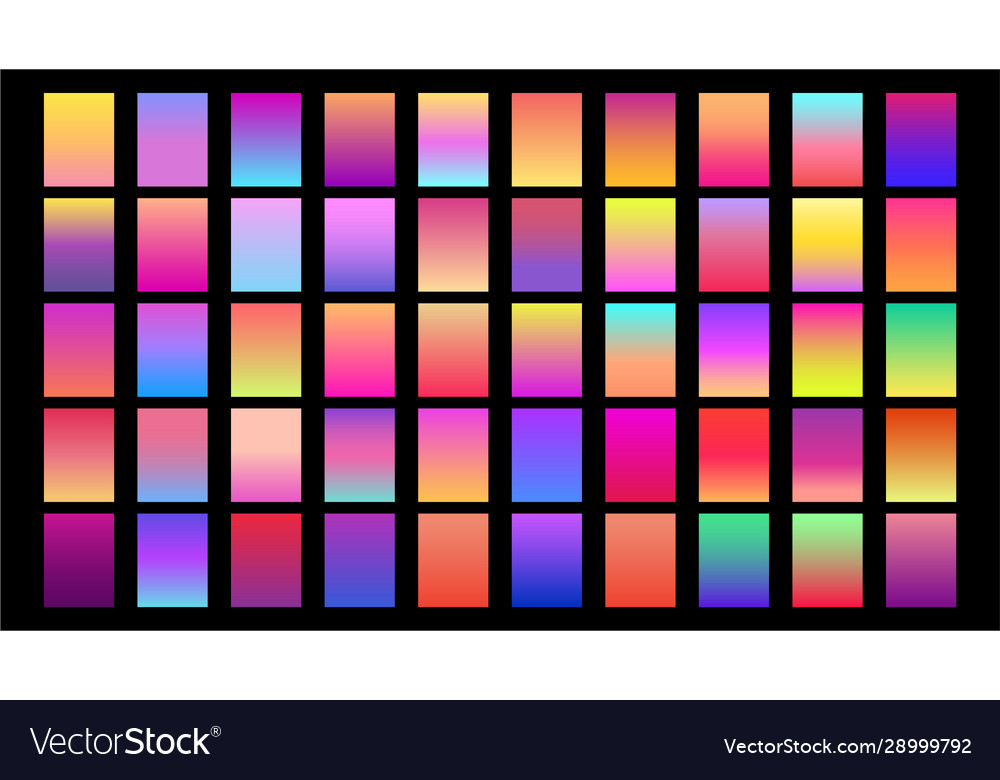 Gradient Square Icon Set