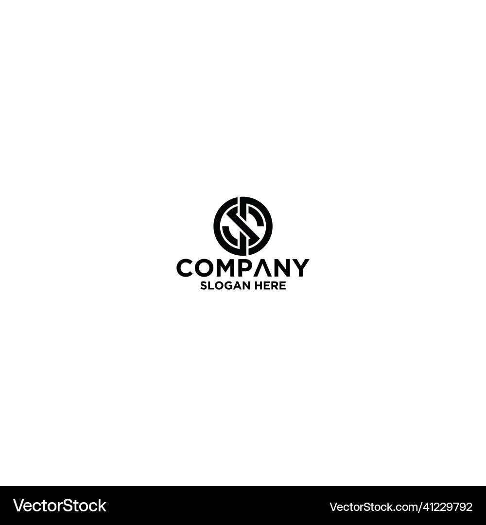 Initial s logo monogram design Royalty Free Vector Image