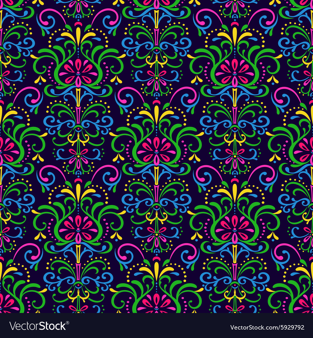 Pattern exotic flowers