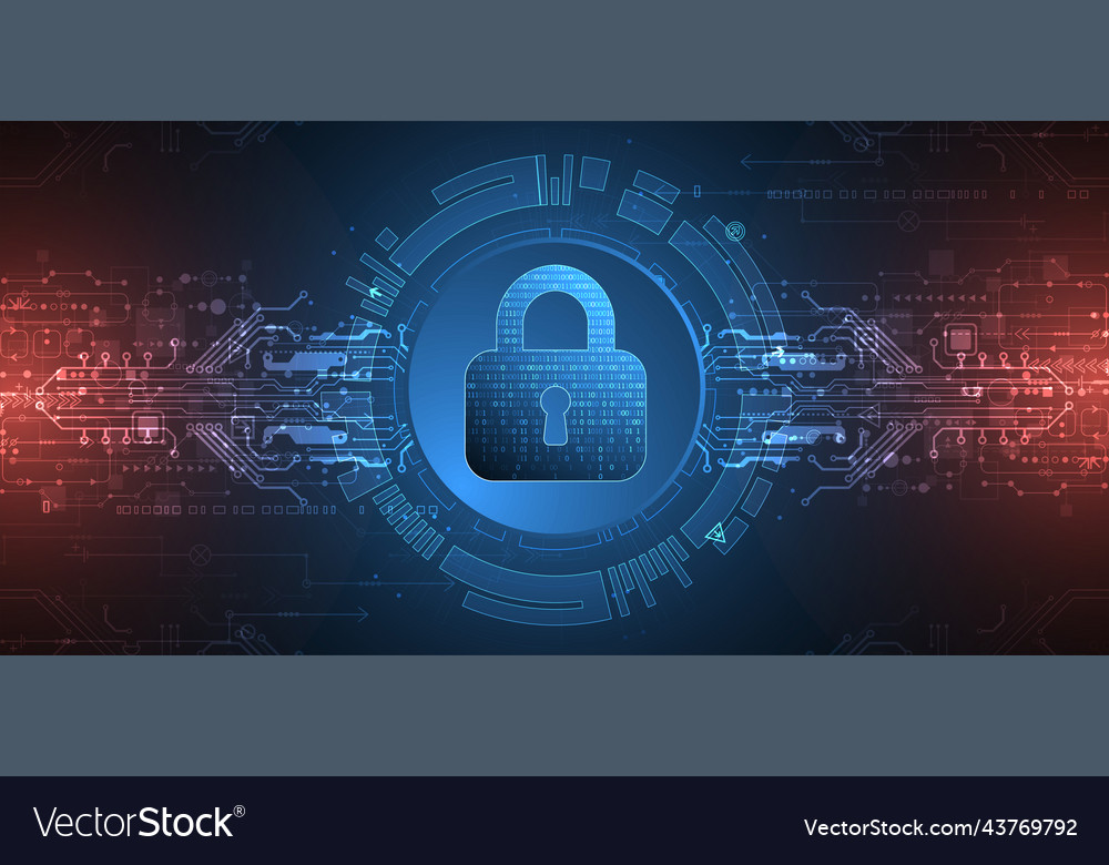 Protection background technology security encode Vector Image