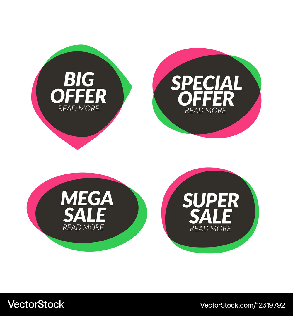 Sale Banner Speech Bubble Design Element App Icon Vector Image