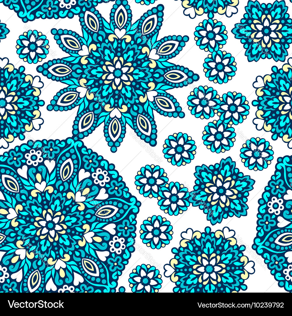 Seamless background with abstract ethnic pattern Vector Image