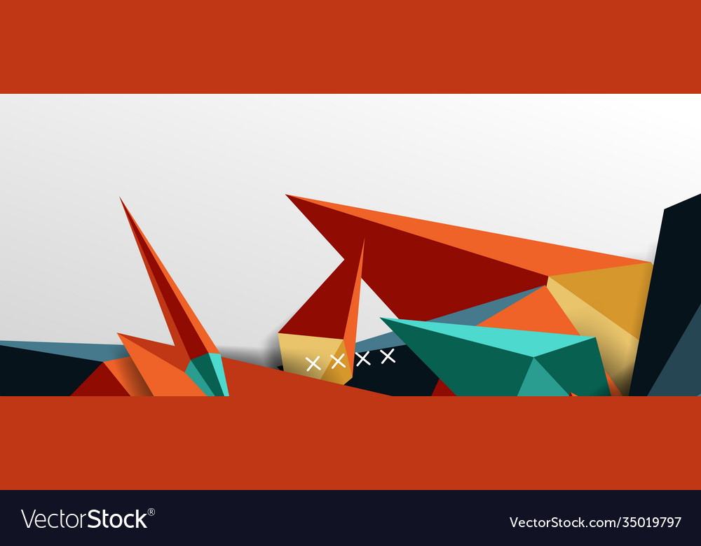 3d low poly abstract shape background