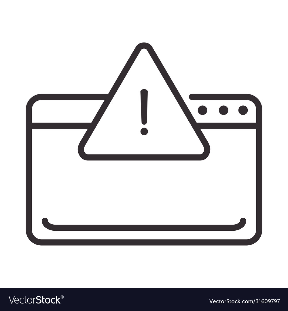 Alert icon website error attention danger
