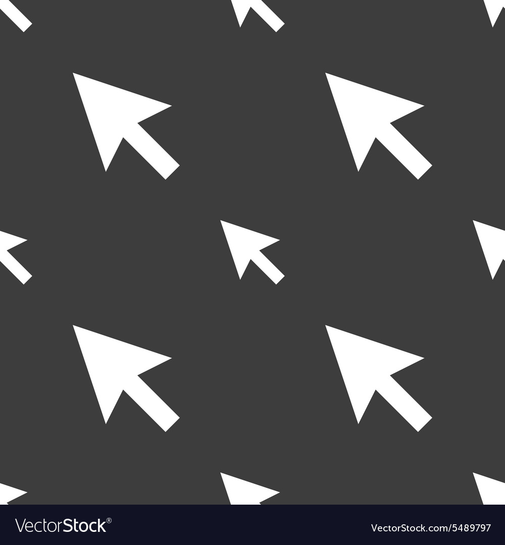 Arrow cursor computer mouse icon sign seamless
