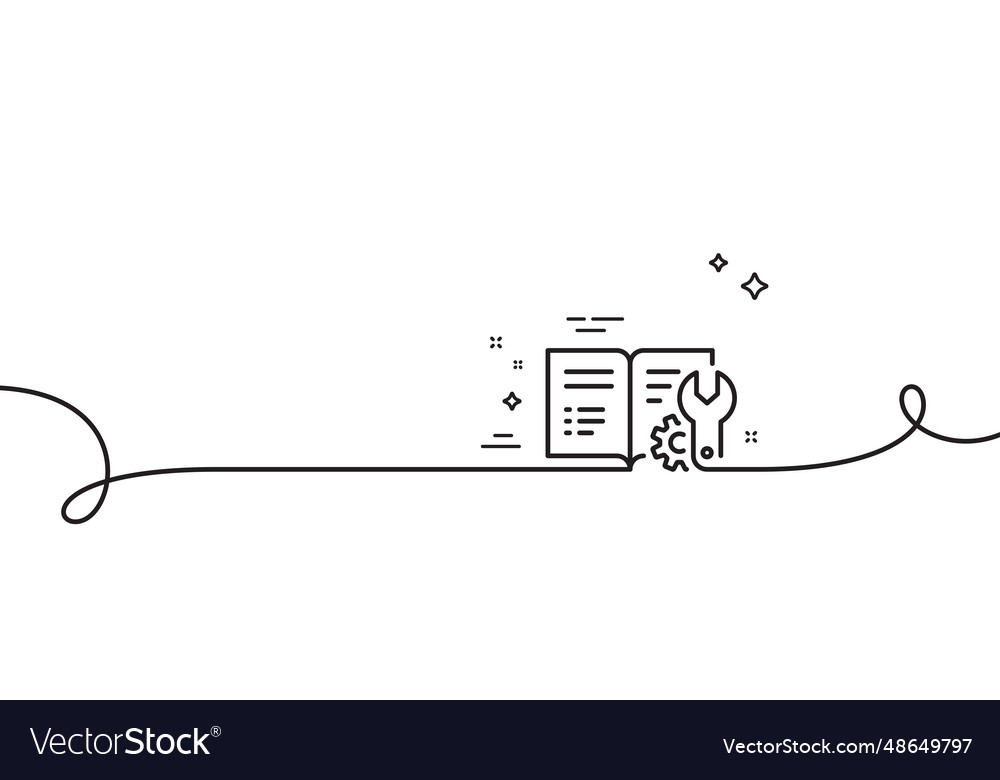 Engineering documentation line icon technical vector image Engineering documentation line icon technical