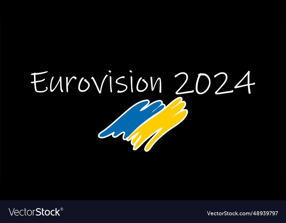Eurovision 2024 from sweden Royalty Free Vector Image