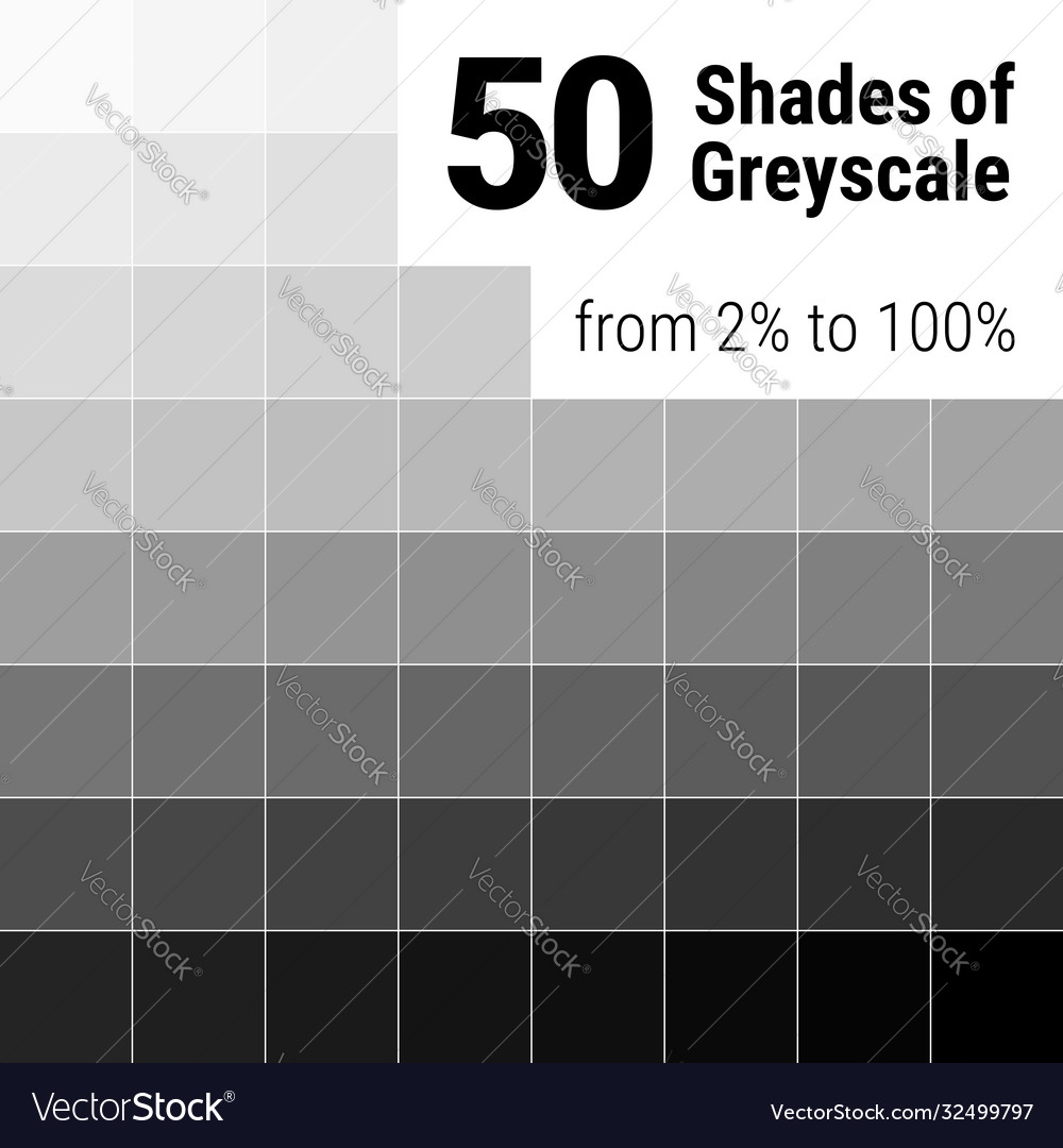 Grey Scale Color Gradient Palette