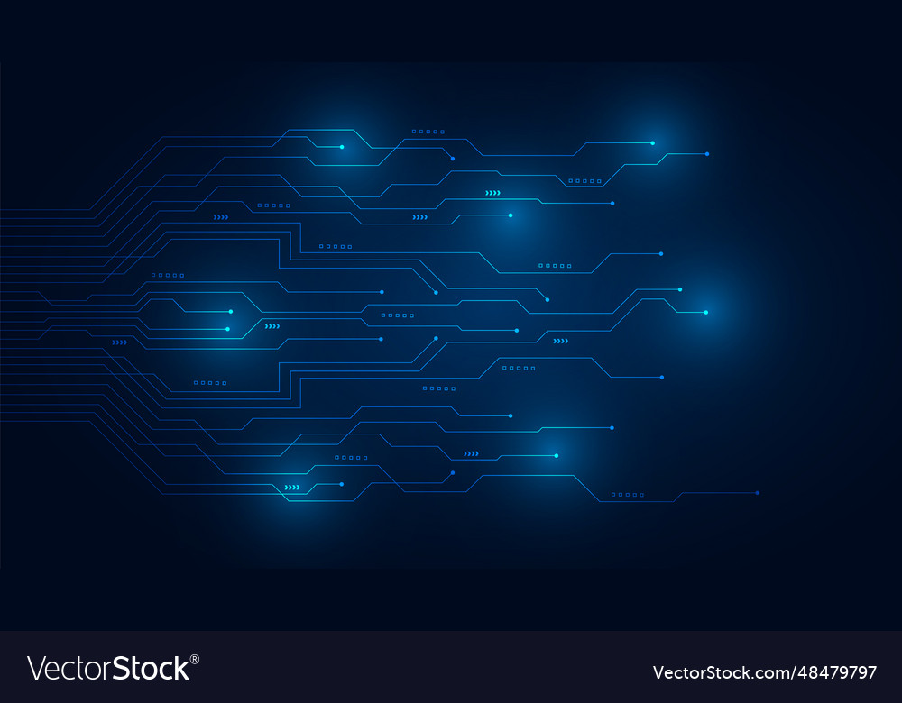Hi-tech digital data abstract design vector image Hi-tech digital data abstract design