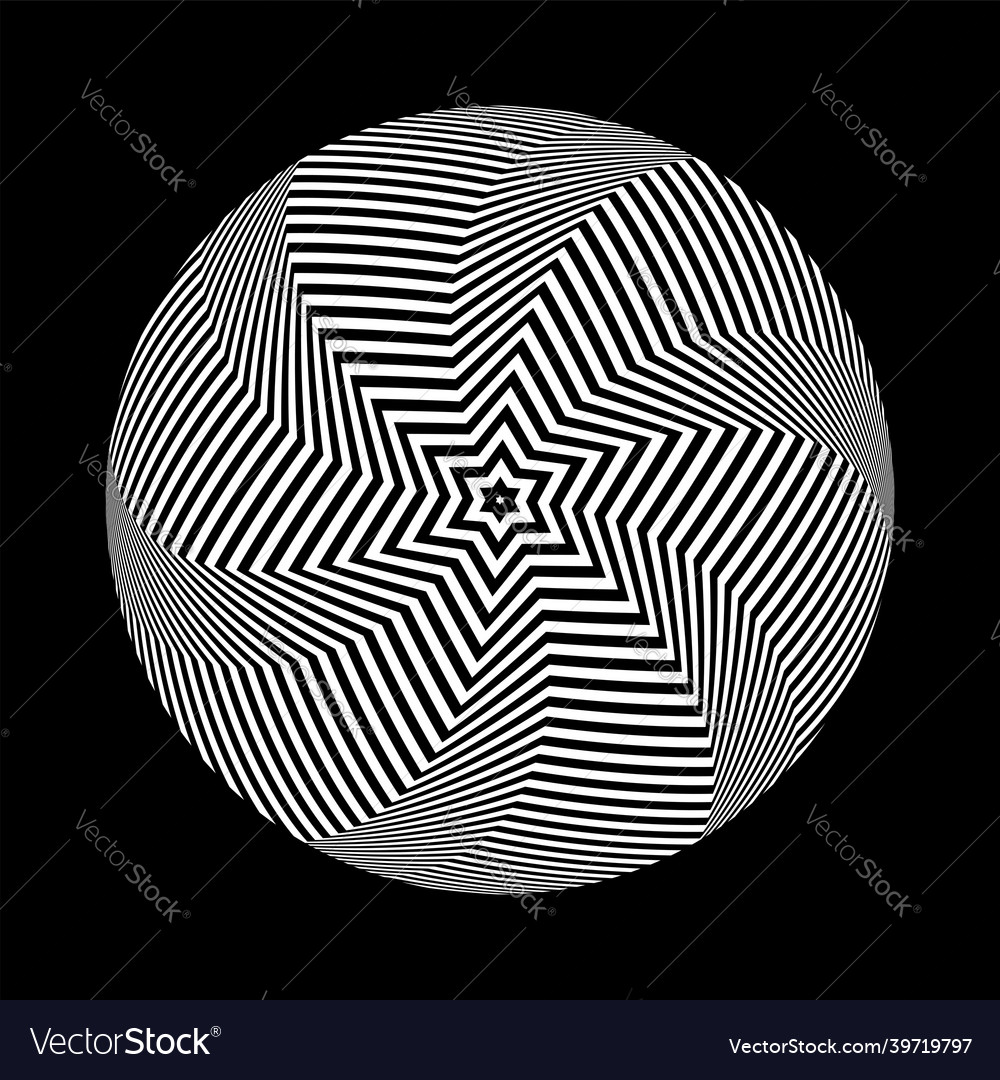Pattern in circle shape