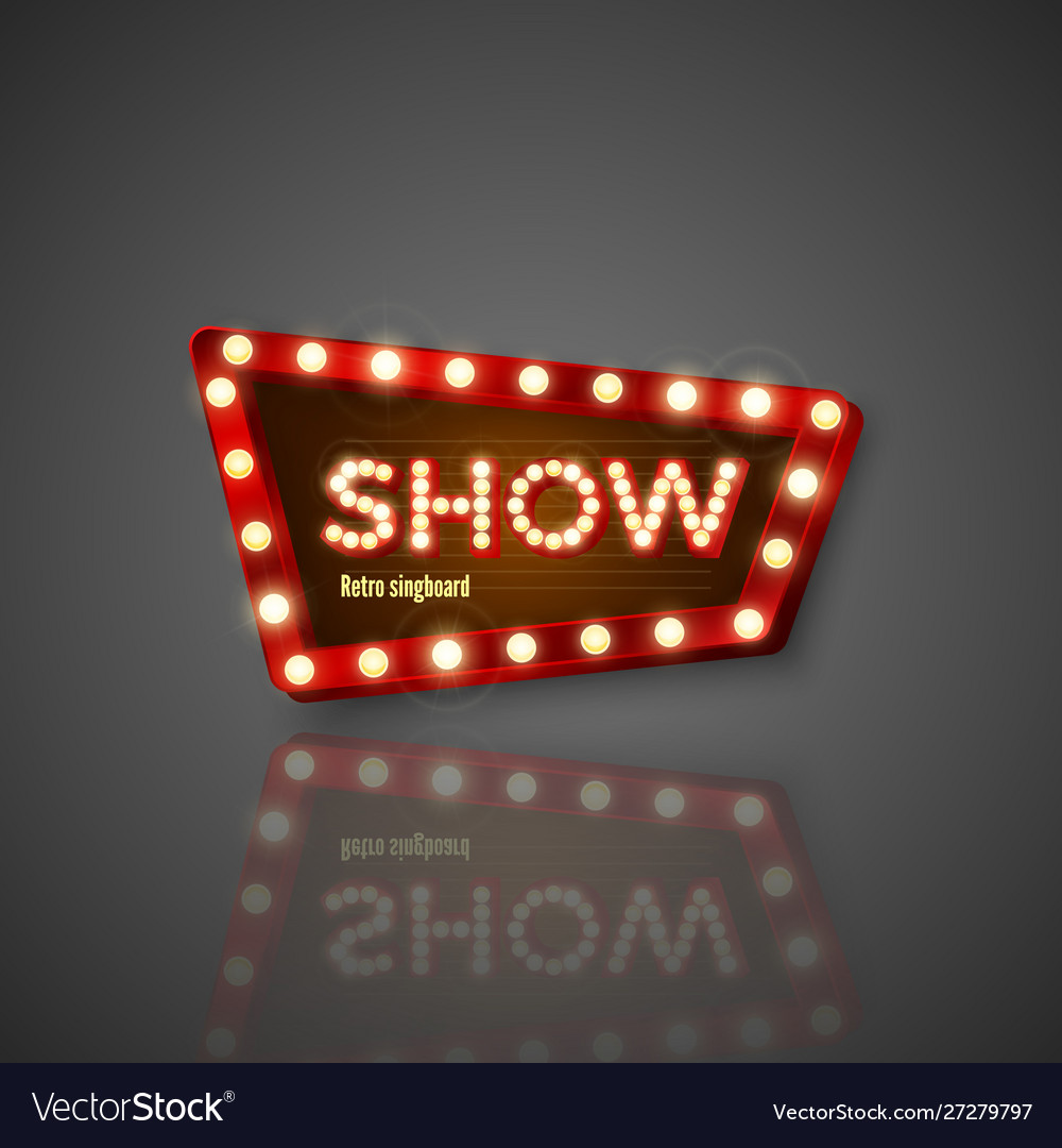 Sign store board lights