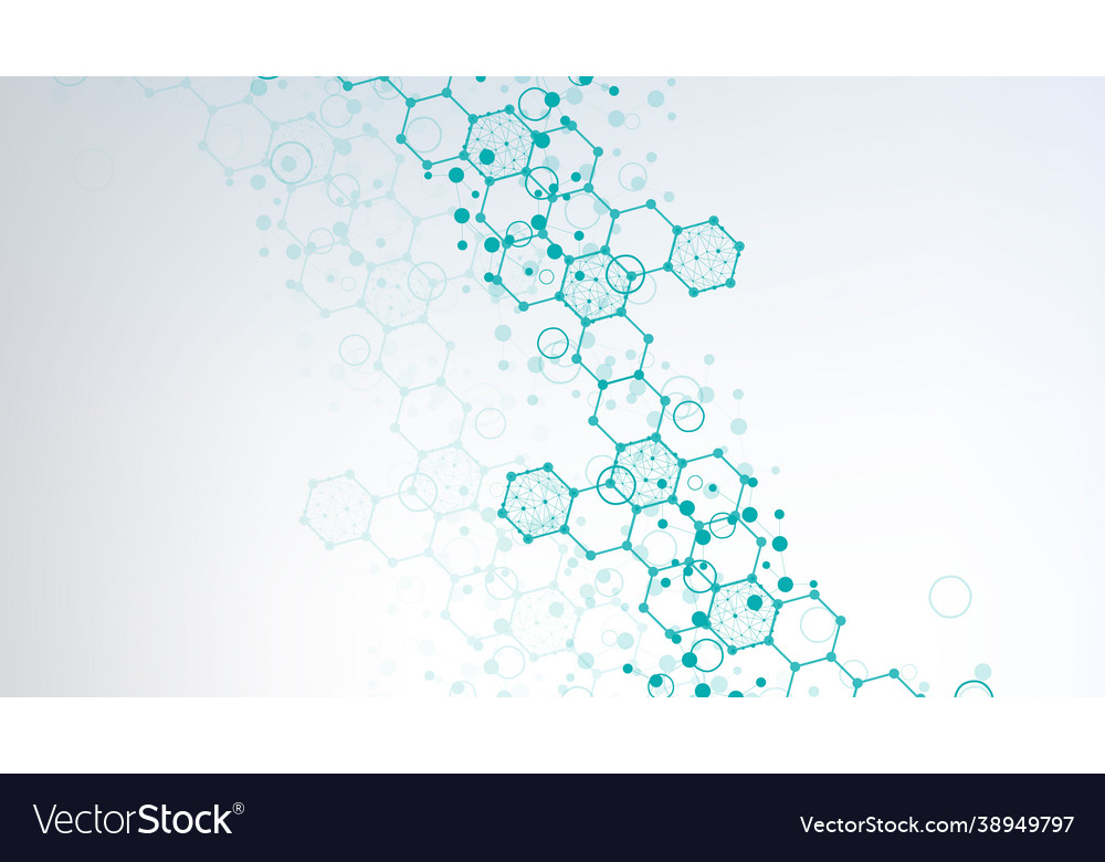 Science network pattern connecting lines and dots vector image Science network pattern connecting lines and dots