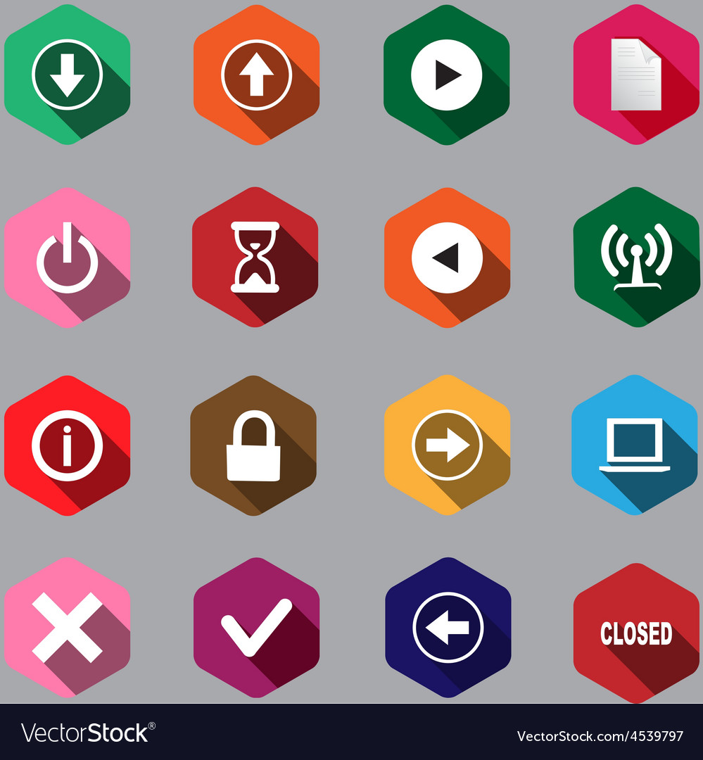 Set of computer icon