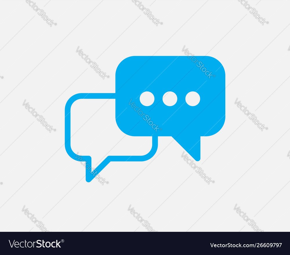 Talk bubble speech icon blank empty bubbles