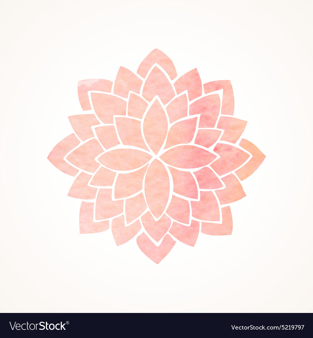 Aquarell rosa Blumenmuster Silhouette