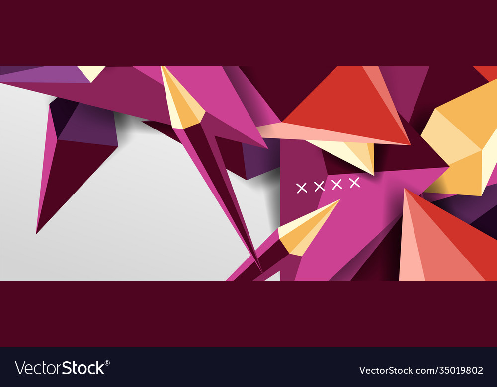 3d low poly abstract shape background