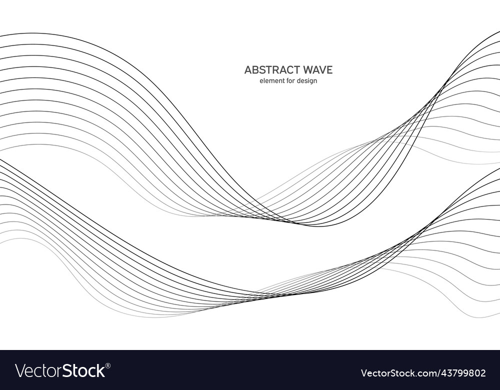Abstract wave element for design digital vector image Abstract wave element for design digital