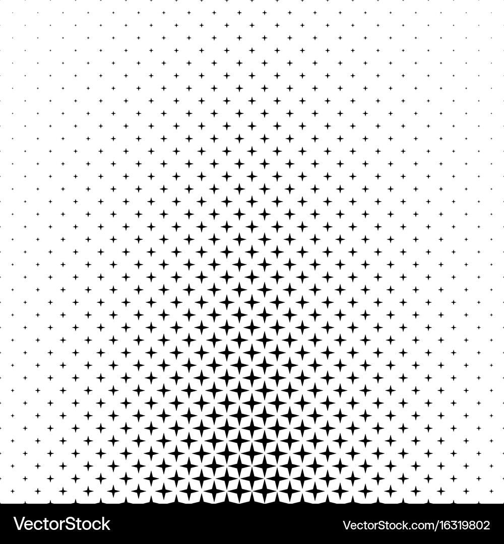 Black white star pattern - abstract background Vector Image