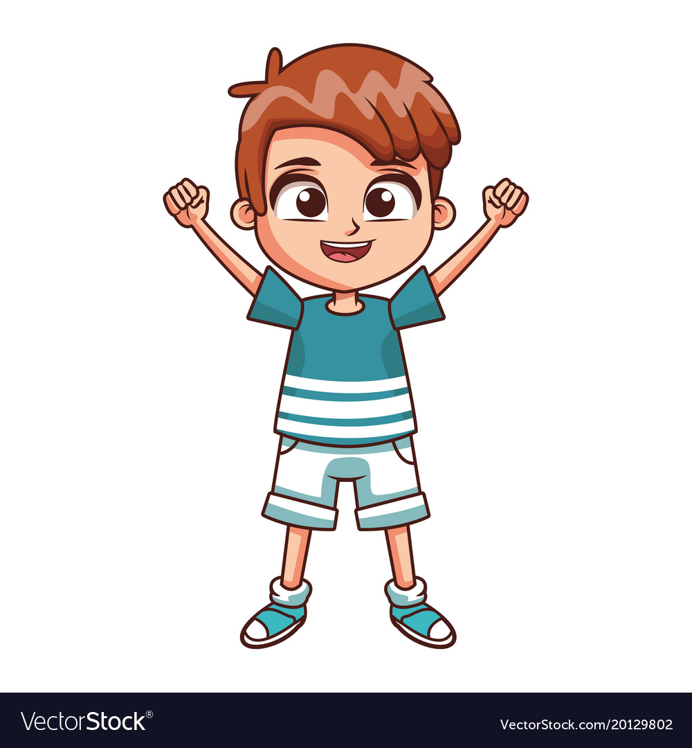 Cute boy cartoon Royalty Free Vector Image - VectorStock