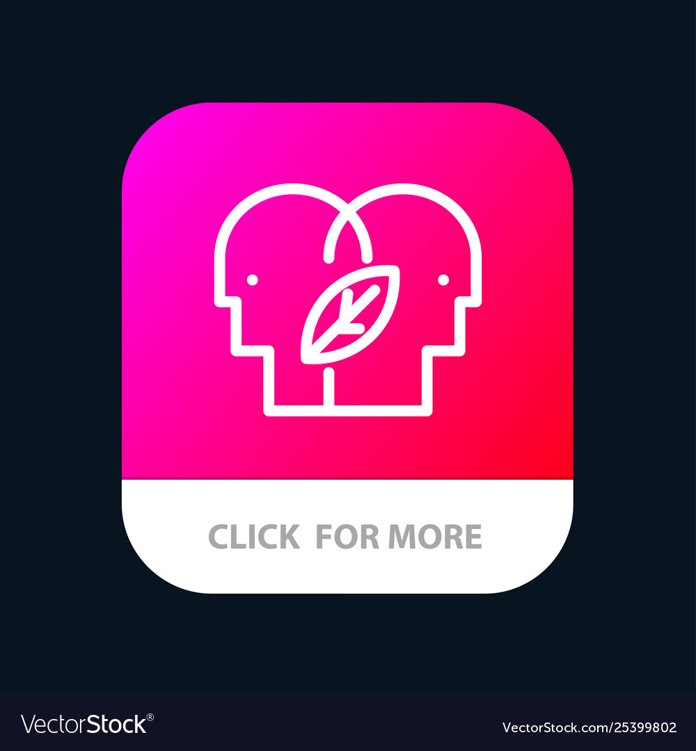 Eco mind head mobile app button android