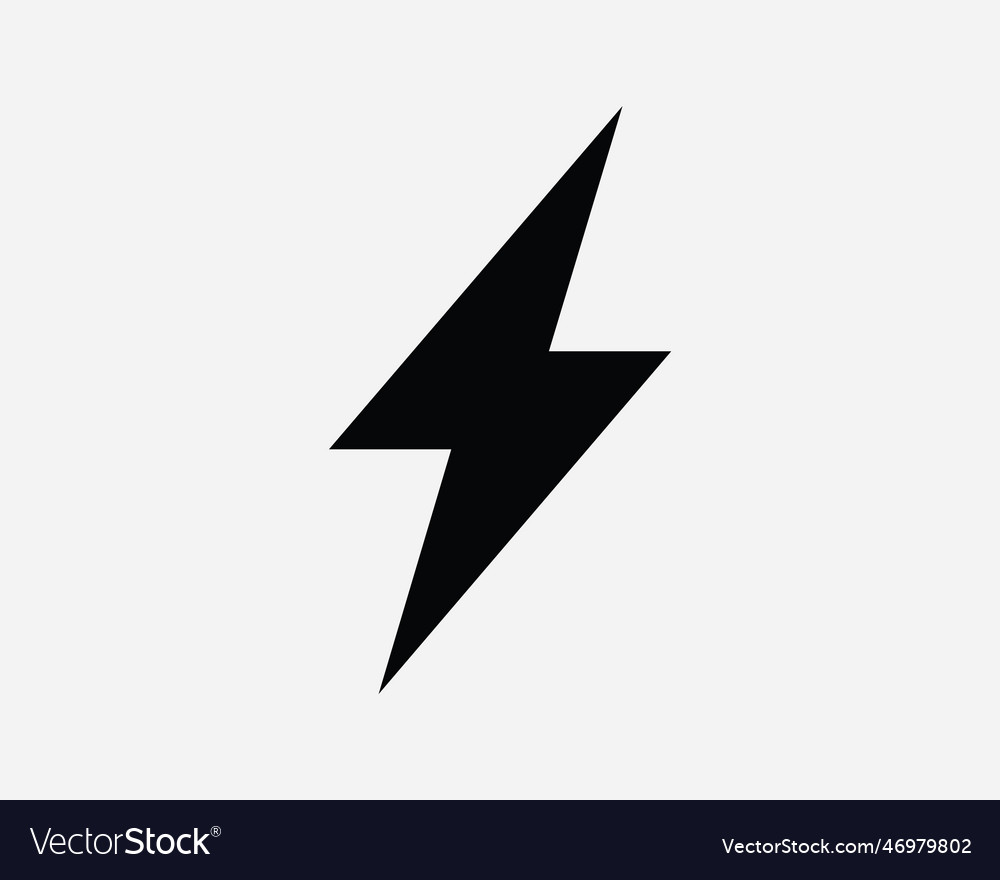 Electric shock icon Royalty Free Vector Image - VectorStock