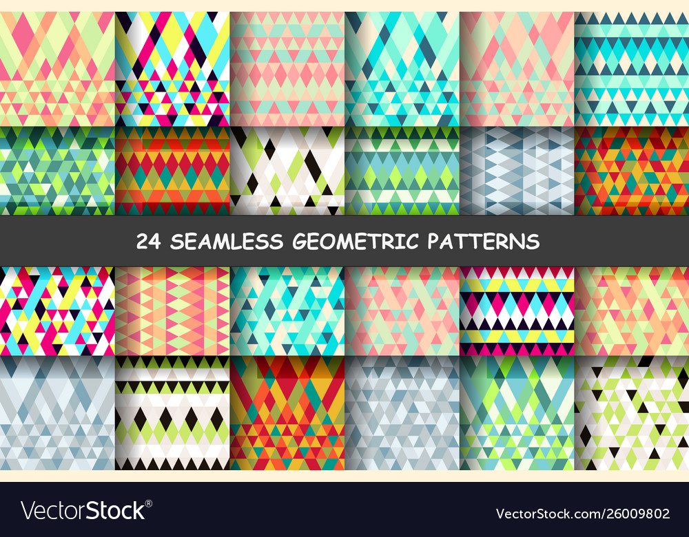 Geometry triangle pattern vector image Geometry triangle pattern
