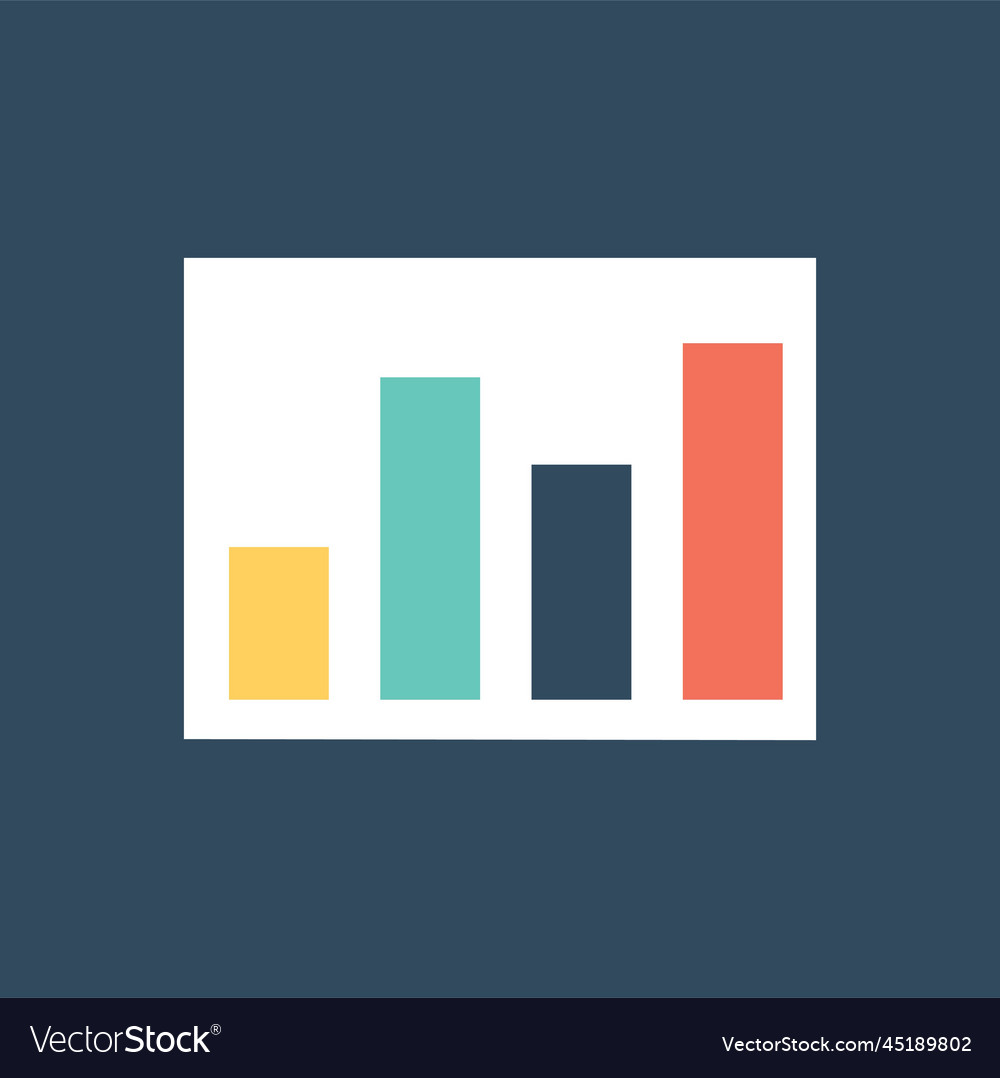 Graphs and charts icon vector image Graphs and charts icon