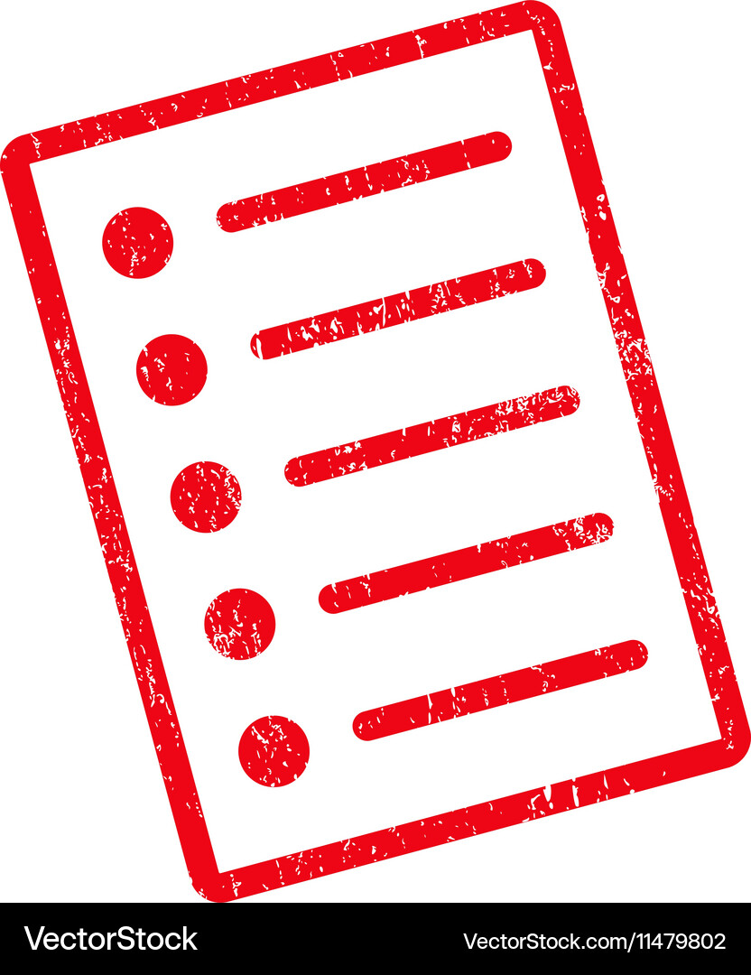 Items icon rubber stamp Royalty Free Vector Image