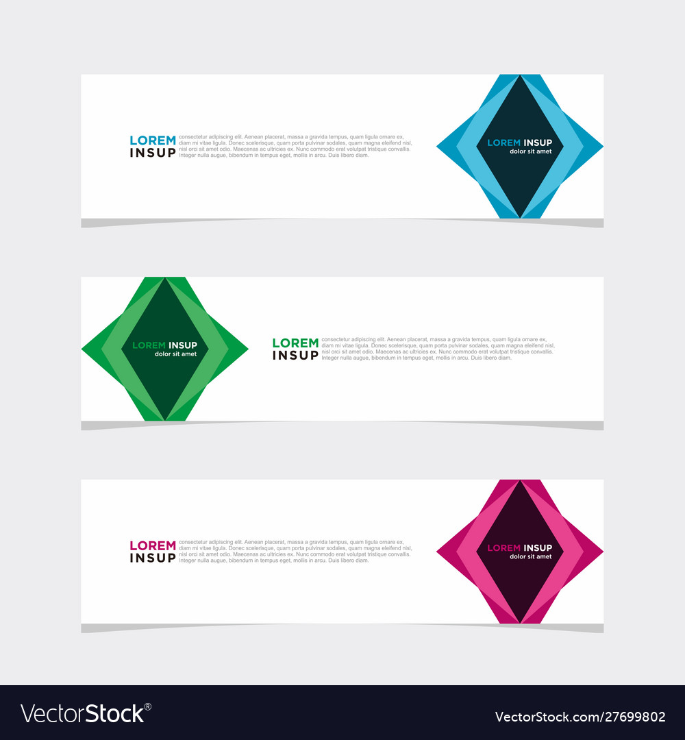Modern banner web background abstract design Vector Image Modern banner web background abstract design
