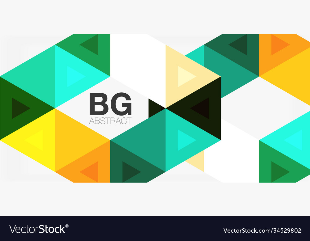 Mosaic triangle pattern abstract background vector image Mosaic triangle pattern abstract background