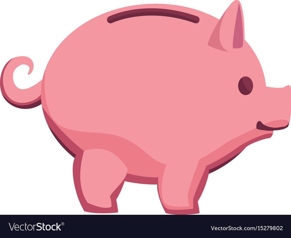 Piggy banking concept safe money icon