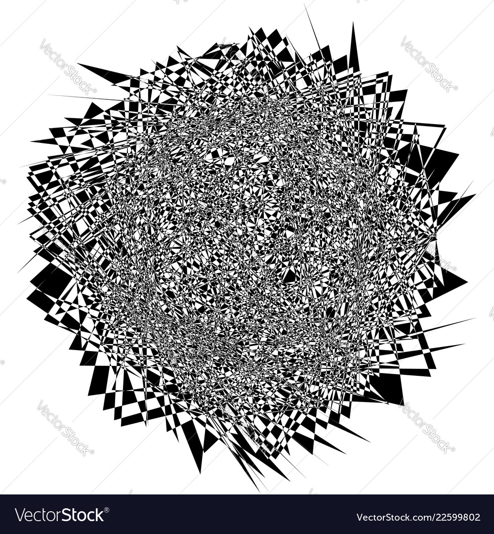 Random edgy abstract with scattered vector image Random edgy abstract with scattered