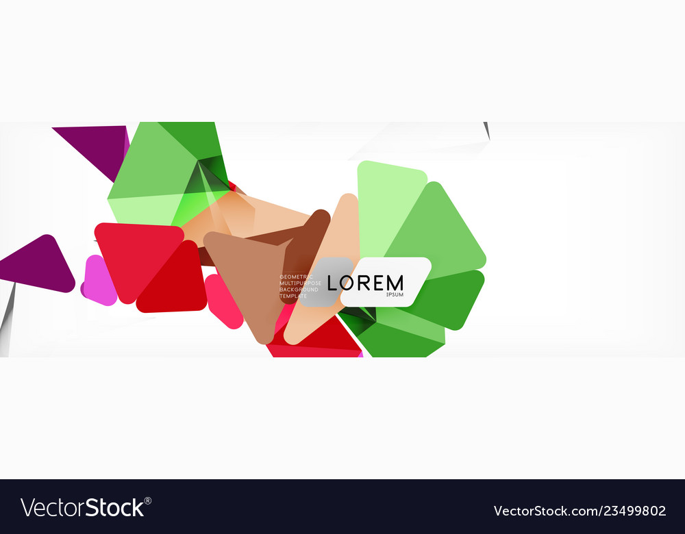 Science background abstract triangle pattern vector image Science background abstract triangle pattern