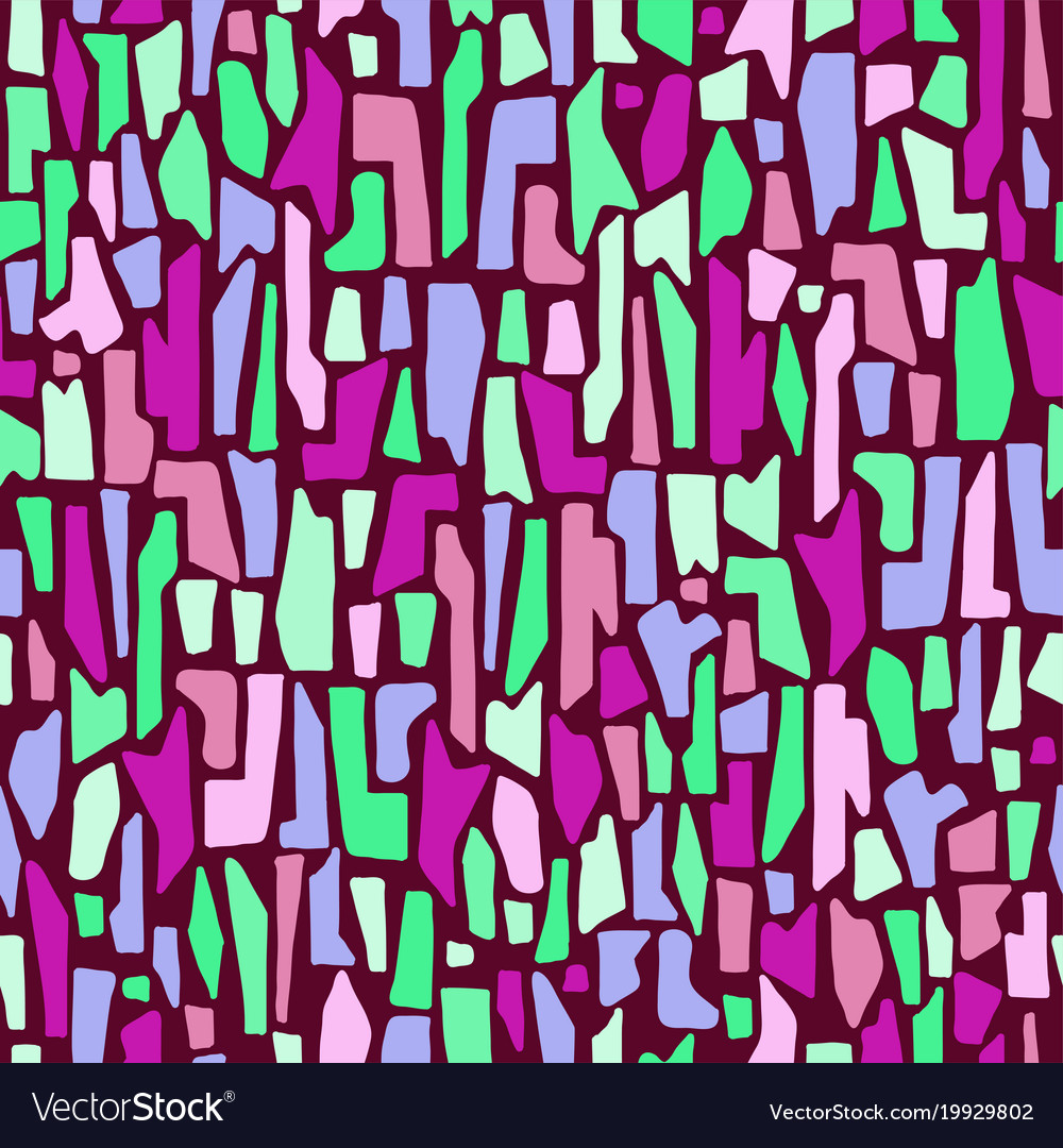 Seamless pattern with abstract geometric shapes
